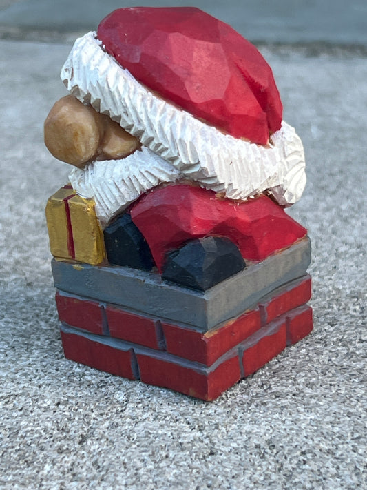 Wood Carved Santa