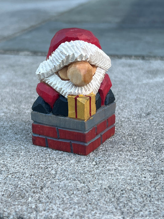 Wood Carved Santa