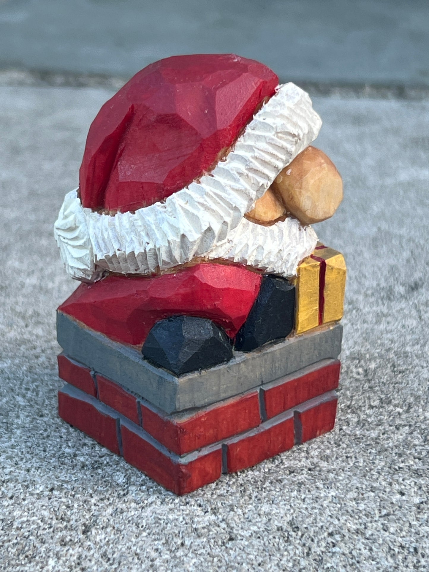 Wood Carved Santa